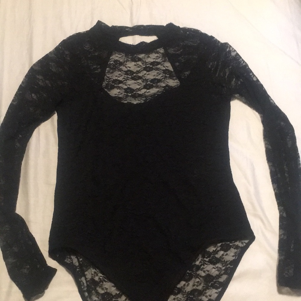 Lace Open-Back Bodysuit
